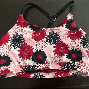Floral Kids Top - Red and Black